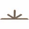 Ekena Millwork Saratoga Smooth Timber Gable Bracket, Douglas Fir, 84"W x 38"H x 1 1/2"D x 5 1/2"F, 11/12 Pitch GBW084X38X0206SAR00SDF - alternate 4